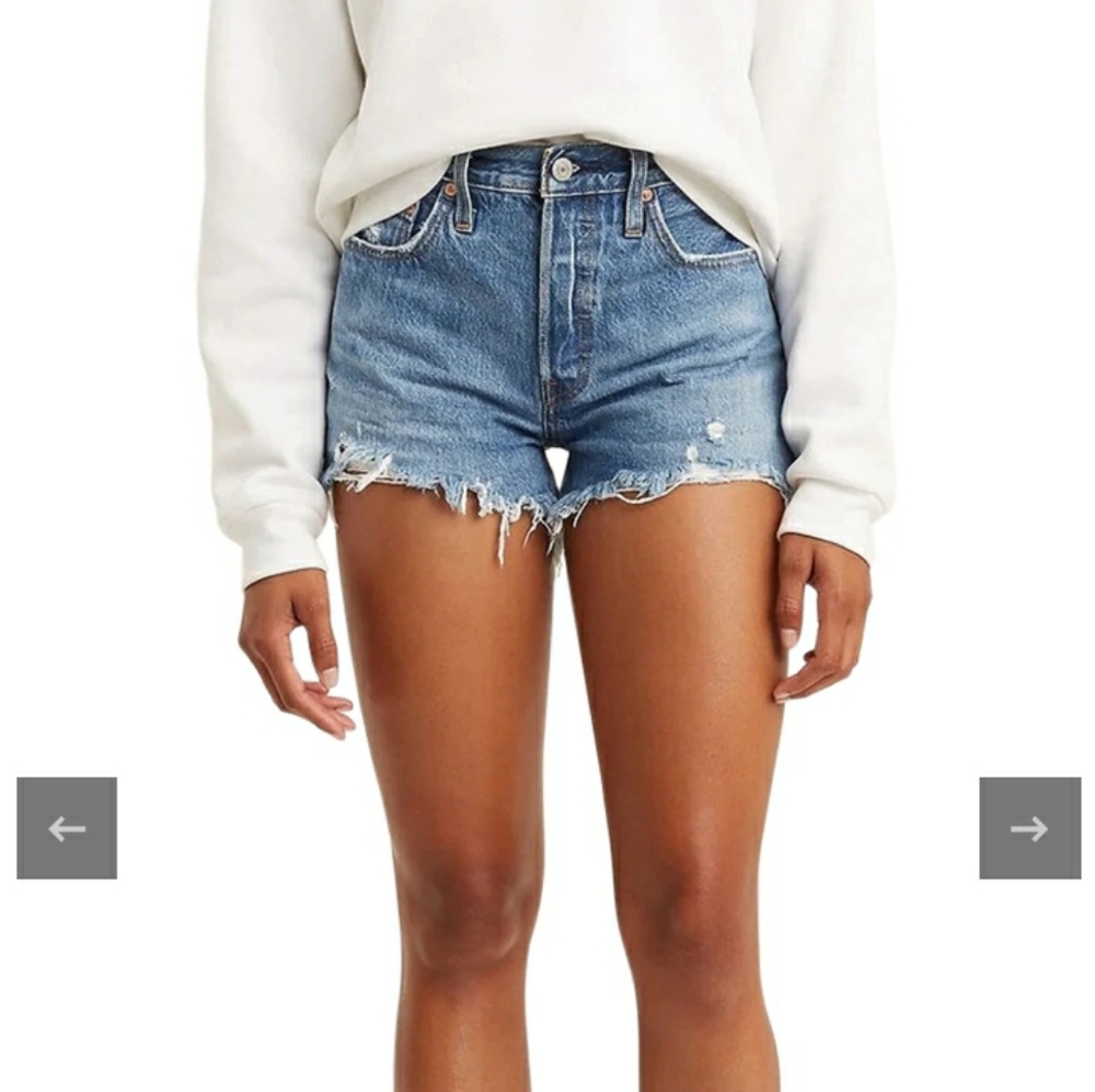 Levis 501 High Rise Short Size 29 - Picture 2 of 7